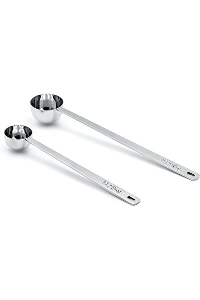 GENERAL Yala Joy 2-Piece Coffee Scoop Set, Long Handle Measuring Spoons 15ml ...