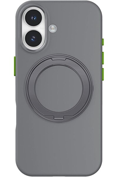 GOUİ iPhone 17 Case - Liquid Silicone iPhone Case, with 360° Rotating Metal R...