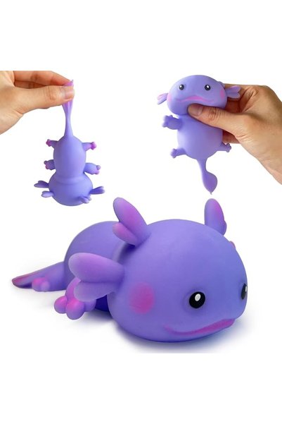 TERRIFI Axolotl Squishy Stress Ball, Soft Sensory Dough Squeeze Toy for Kids ...