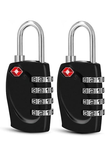 TERRIFI أقفال أمتعة معتمدة من TSA، قفل رقمي رباعي الأرقام قابل لإعادة الضبط و...