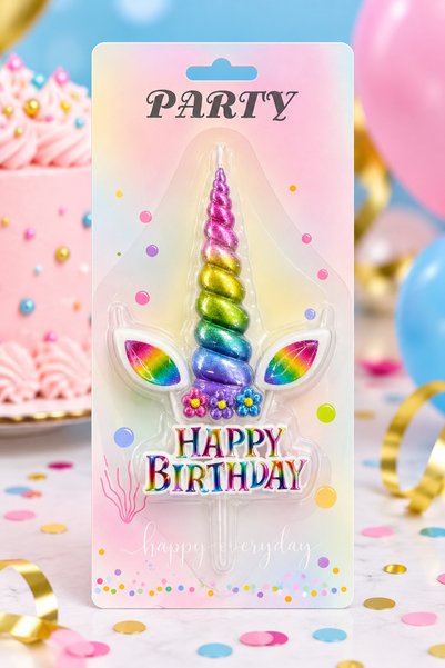 Party ERT-MUM-128 UNICORN MAKARON MUM 15 CM