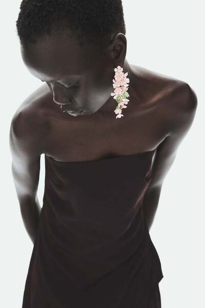 H&M Flower-detail cluster earrings