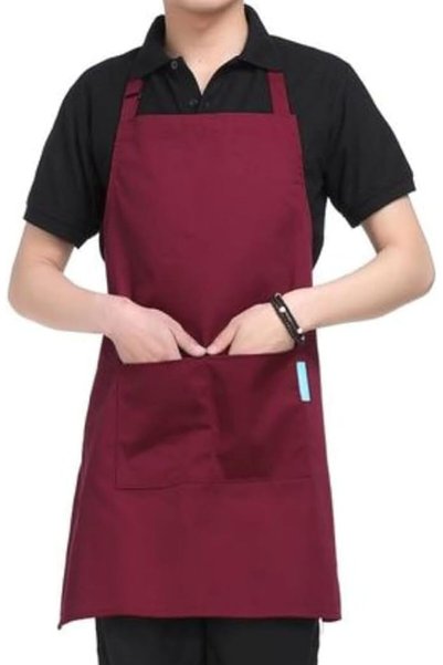 HALAMODO قطعتان من مريلة الطهاة، مريلة احترافية للجنسين مع جيبين للطبخ والعمل...