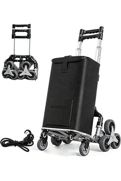 GENERAL Stair Climbing Cart 70KG Capacity Foldable Trolley Cart with Wheels,T...