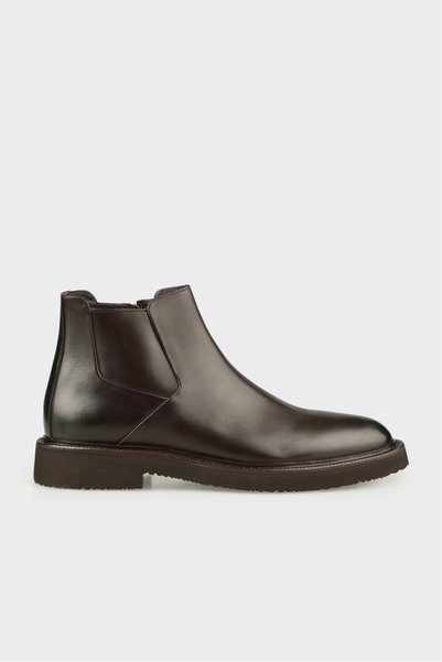 Elle Shoes Kahve Deri Erkek Klasik Bot