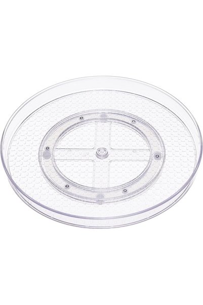 GENERAL Amazon Basics Clear Lazy Susan Turntable Organizer, 12-Inch, 2-Pack