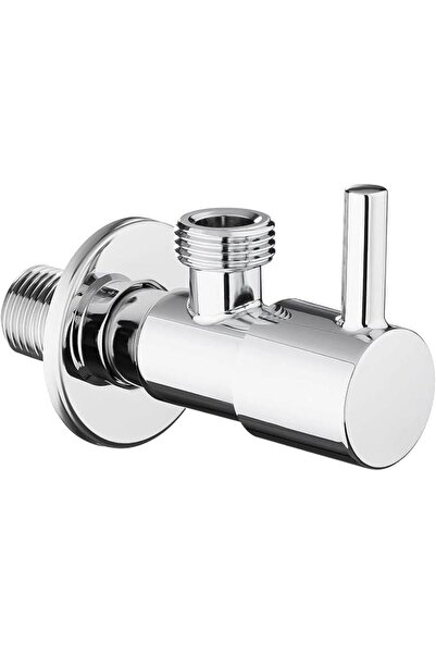GENERAL Stainless Steel Angle Valve: Heavy Duty G1/2 Thread Chrome Water Flow...