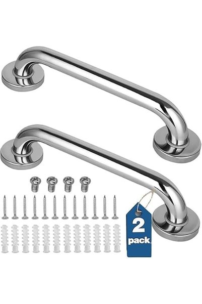 Generic 2 Pack Shower Grab Bar Stainless Steel Bathroom Grab Bar Shower Bath ...