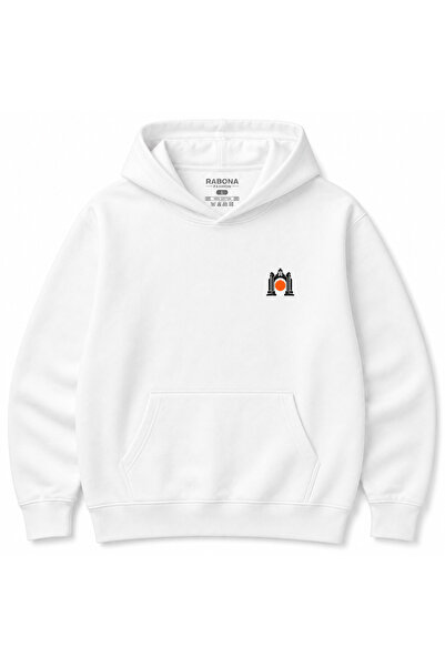 Rabona Fashion Φούτερ Unisex με στάμπα Concrete Arch City Mark Small Chest Print