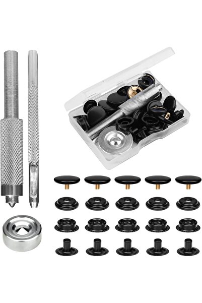 Generic 43Pcs Snap Fasteners Kit, Metal Snap Buttons Kit, Suitable for Clothi...