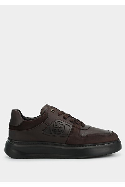 Provoq Brown Leather Men's Sneaker