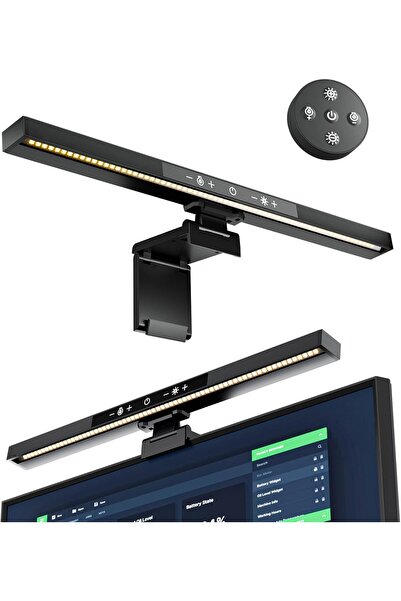 Generic شريط إضاءة للشاشة مع جهاز تحكم عن بعد، مصباح شاشة الكمبيوتر بمنفذ USB...