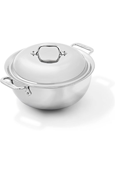 Generic D3 3-Ply Stainless Steel Dutch Oven 5.5 Quart Induction Oven Broiler ...