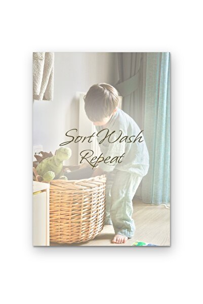 OEM Poster Carton 250g A4 Sortare Spalare Repetare, Citat Motivational Spalat...