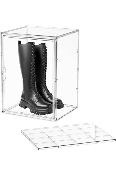 Generic Shoe Storage Box,Large Clear Stackable Plastic Storage Bins,Boot Shoe...