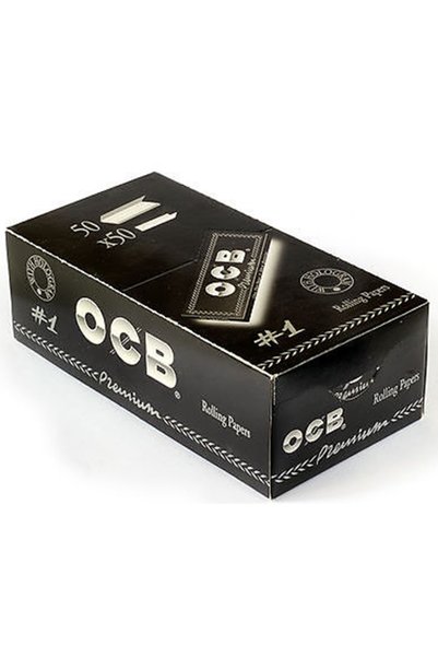 OCB Φύλλα Στριφτούρας Premium - Μαύρα 50 τεμάχια.