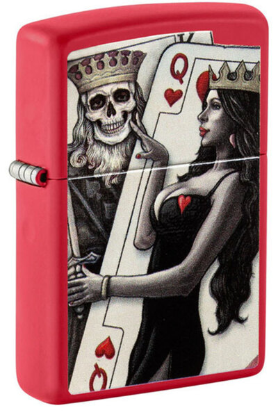 Zippo Αναπτήρας - 48624 Κρανίο Βασιλιάς Βασίλισσα