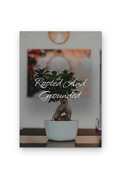 OEM Afiș Decorativ Inradacinat si Statornic, Design Motivațional, Carton 250g...