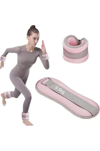 LinJie Ankle Weights,0.5 KG 1 Pair Wrist Leg Arm Weights for Women Men Kids C...