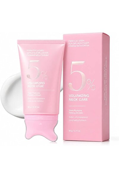 ALANX PDRN Collagen Gua Sha Neck Wrinkle Cream with Built-In Applicator, 5% V...