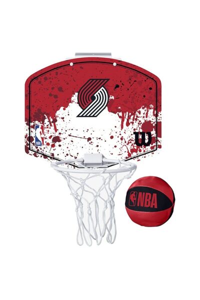 Wilson Echipa NBA Portland Trailblazers Mini coș de baschet cu tablă WTBA1302POR