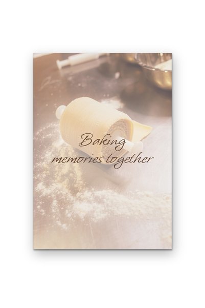 OEM Decorative wall poster Let's bake memories together, kitchen design, Card...