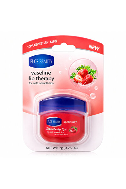 flor beauty فازلين ليب ثيرابي 7 جرام - بنكهة الفراولة