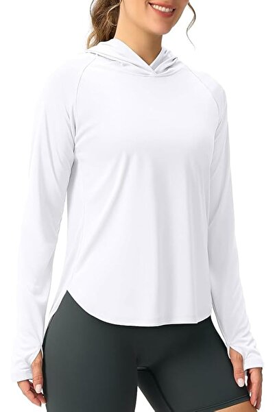 Yelajoy Sun Protection Hoodie, Durable Long Sleeve UV SPF Shirt, Modern Simpl...