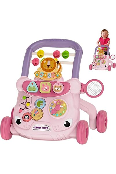 Rubvrenti First Steps Baby Walker Push Along Walker Baby Toy with Shapes, Sou...