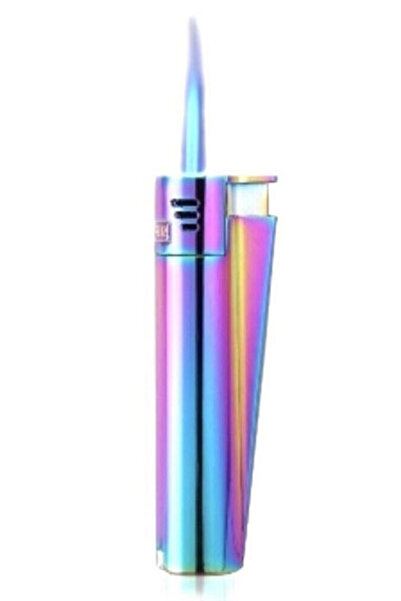 Clipper Μεταλλικός Αντιανεμικός Αναπτήρας Τζετ Φλόγας - Μεταλλικός Ουράνιο Τόξο