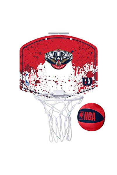 Wilson Echipa NBA New Orleans Pelicans Mini coș de baschet cu placă WTBA1302NOP