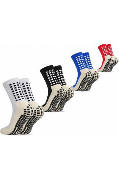 GENERAL Yufree Men's Soccer Socks Anti Slip Non Slip Grip Pads for Football B...