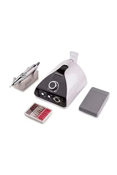 OEM Zs-711 Τροχός Νυχιών Ρεύματος 65W Λευκός 35000 Στροφών με Πεντάλ Λευκό