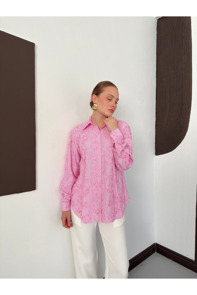 VERYMODA Kabartma Motifli Gömlek | F2155