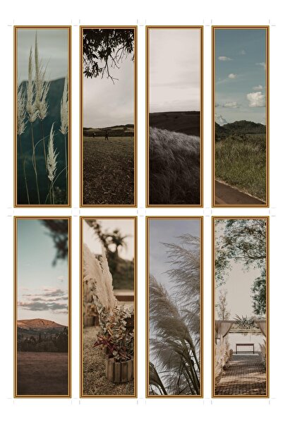 OEM Set 8 semne de carte Dealul Pampas, Design Elegant și Inspirat din Natură...