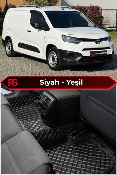 PASPASGRAFT Toyota Proace City 2019-2025 Araca Özel 8D Deri Tam Kaplama Su Ge...