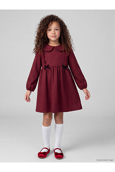 LC Waikiki Esvab • Modern & Distinctive Bebe Roba Collar Checked Embroidered ...