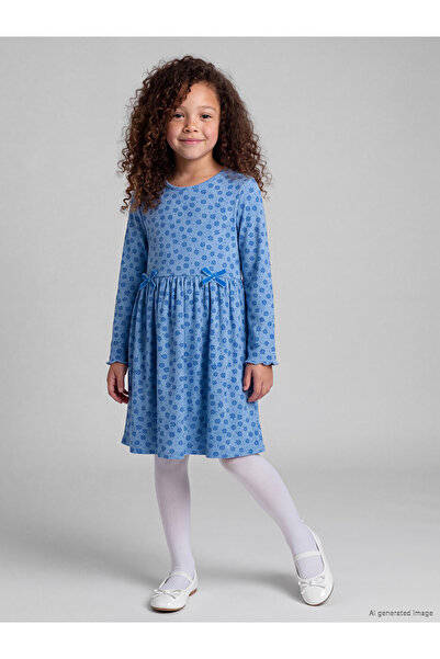 LC Waikiki Esvab • Modern & Distinctive Zero Roba Collar Floral Girl's Dress