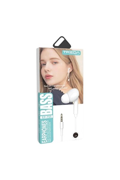 Treqa Ενσύρματα Ακουστικά In-Ear με Μικρόφωνο & 3.5mm Jack Λευκό