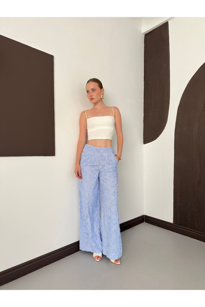 VERYMODA Kabartma Motifli Pantolon | F2156