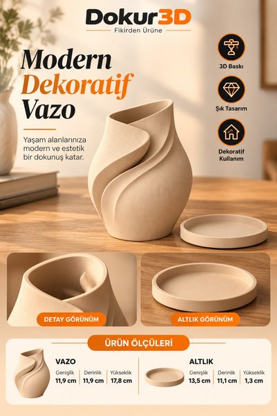 Modern dekoratif vazo