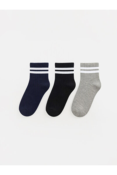 LC Waikiki Esvab • Modern & Distinctive 3-Piece Striped Boys' Socks