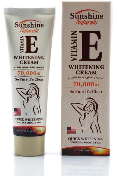 Sunshine Naturals كريم تفتيح المناطق الحساسة بفيتامين E من صنشاين 100 مل