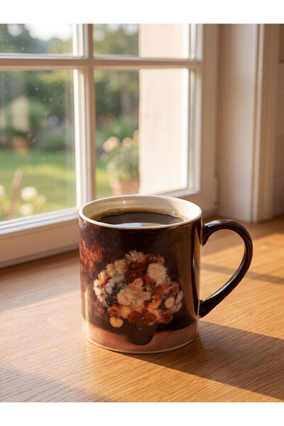 LC Waikiki Mug with handle printed with flowers