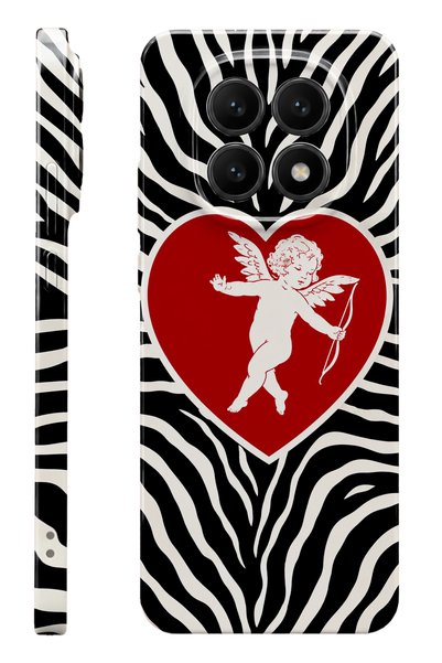 WANNA PROTECT Xiaomi redmi note 14 pro zebra heart protect slim glossy full p...
