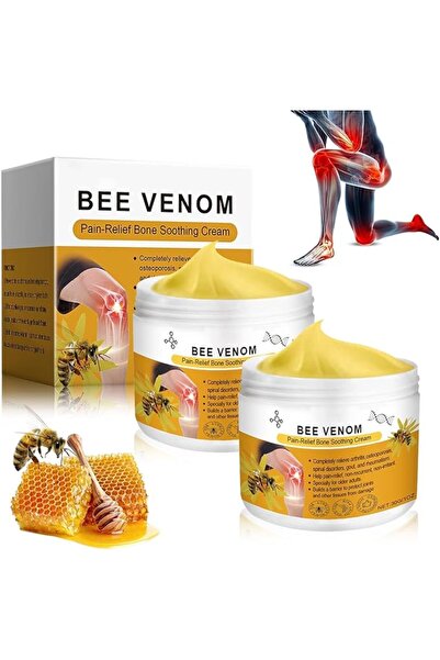Yelajoy 2 PCS Bee Venom Cream, Yellow Color Body Massage Ointment, Knee and B...