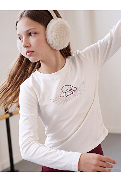 LC Waikiki Esvab • Modern & Distinctive Cinnamoroll Printed Stoned Girls' T-S...