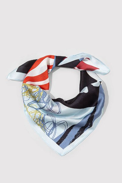 Mavi Kadın Bandana