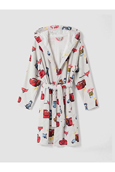 LC Waikiki Esvab • Modern & Distinctive Cars Printed Cotton Children's Bathrobe