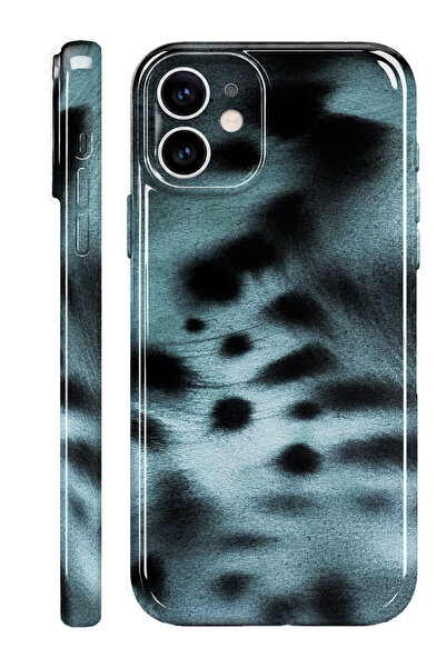 WANNA PROTECT iPhone 12 Nocturne Protect Slim Parlak Tam Kaplayan Baskı Kamer...